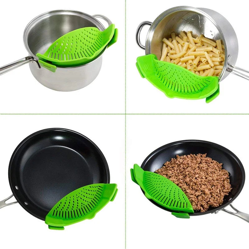 Scolapasta in silicone a clip – Scolapasta e verdure senza colino