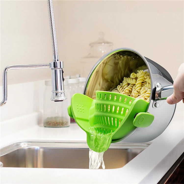 Scolapasta in silicone a clip – Scolapasta e verdure senza colino