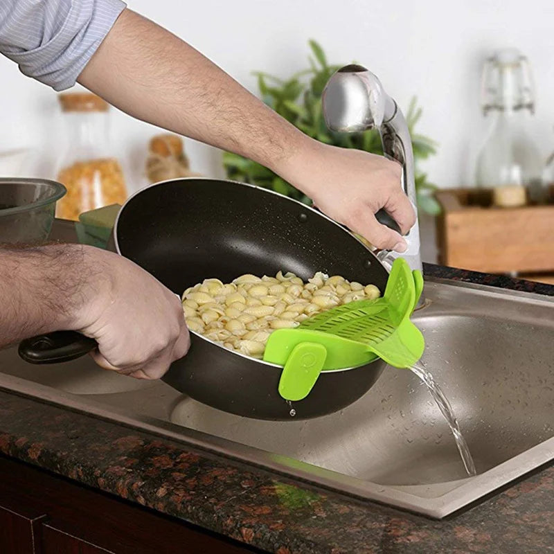 Scolapasta in silicone a clip – Scolapasta e verdure senza colino