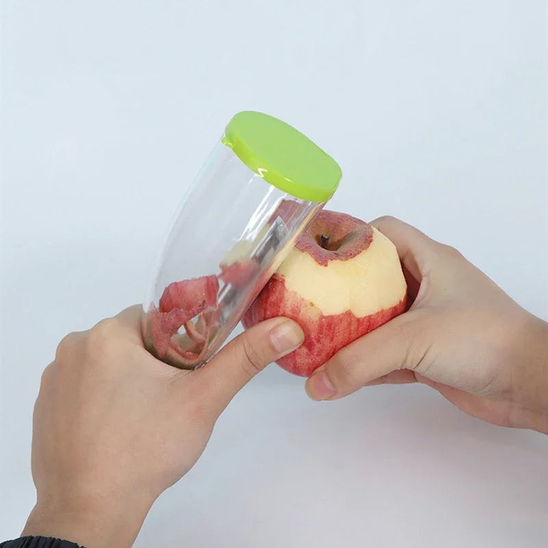 Pelapatate con Raccoglitore di Bucce Incorporato – Pelapatate per Verdure Senza Sporcare