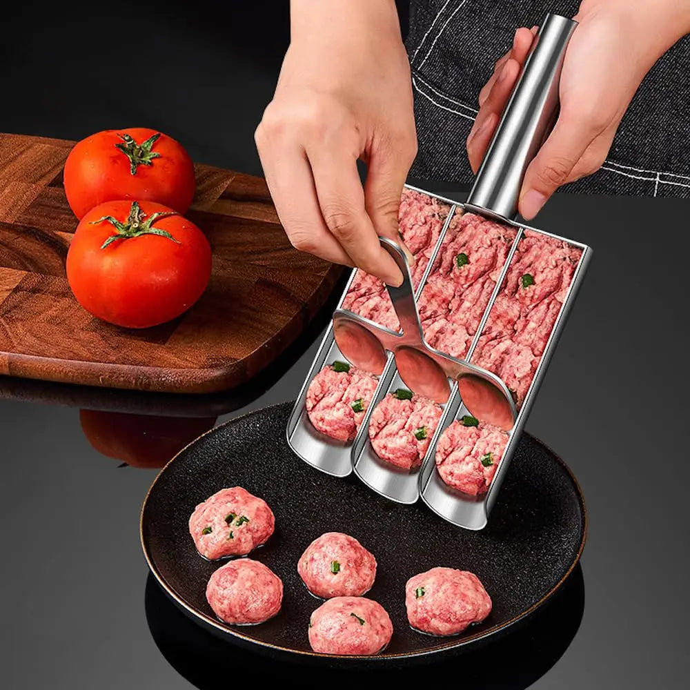 Set di palettine per polpette – Palettina porzionatrice in acciaio inox per polpette uniformi