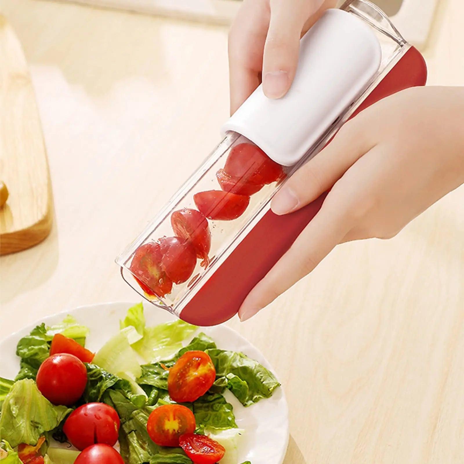 Utensile per Affettare Piccoli Frutti – Taglia Ciliegie, Uva e Fragole