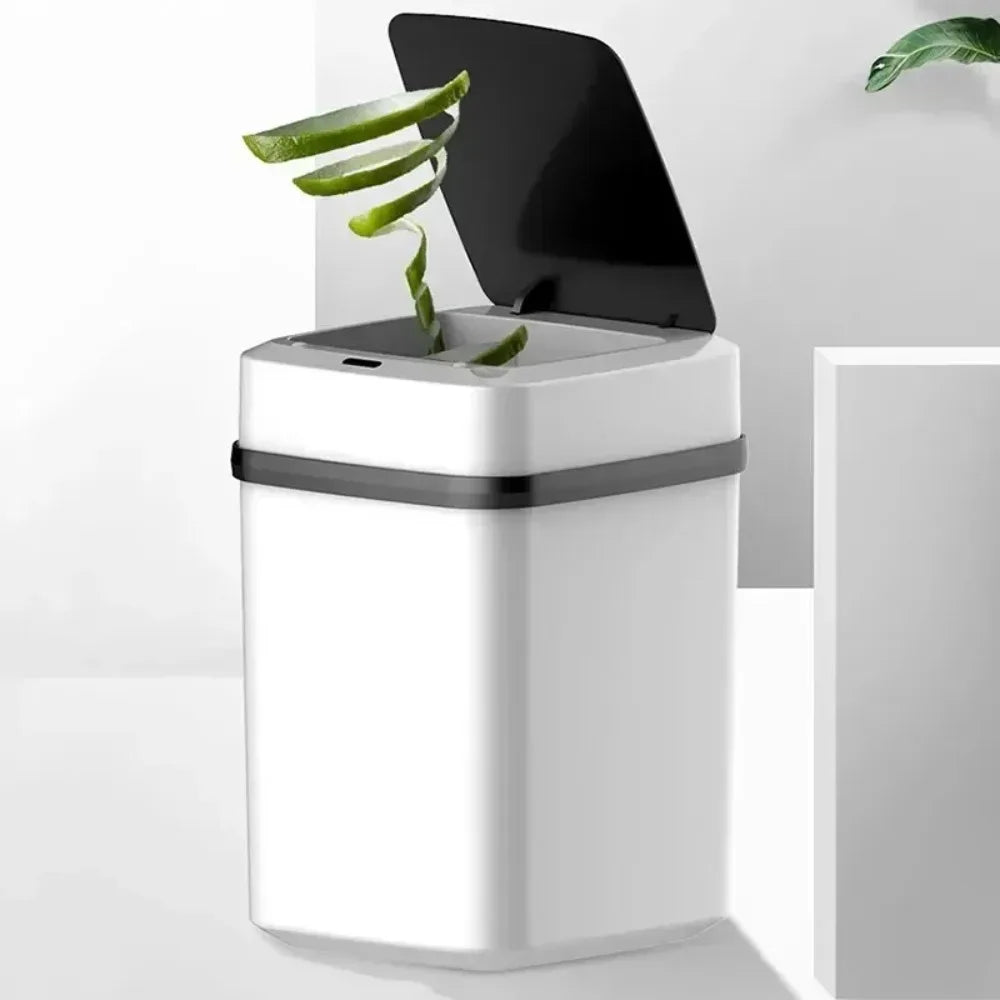 Cestino Intelligente con Sensore – Pattumiera Automatica Senza Contatto 13L