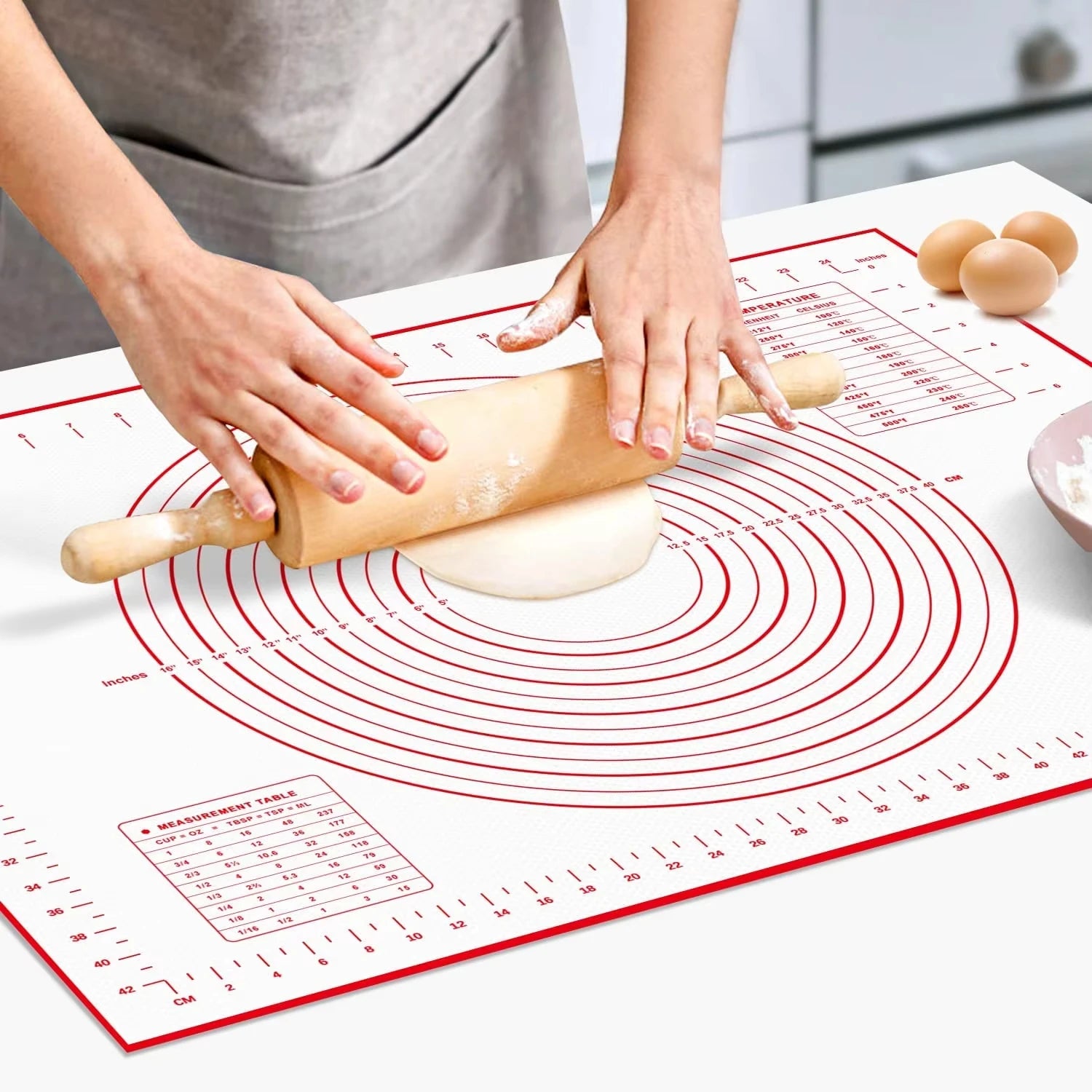 Tappetino in silicone per impastare – Tappetino antiaderente per forno e pasticceria