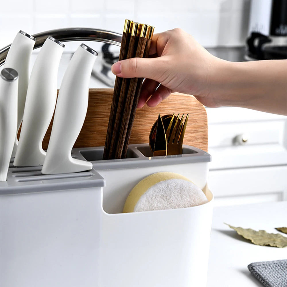Portacoltelli multifunzione – Organizer da cucina per coltelli, taglieri e utensili