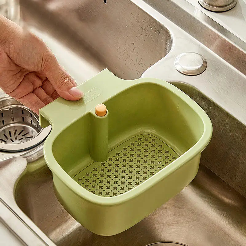 Cestello sospeso per lavello – 2 in 1 Filtro e Organizer per rifiuti alimentari