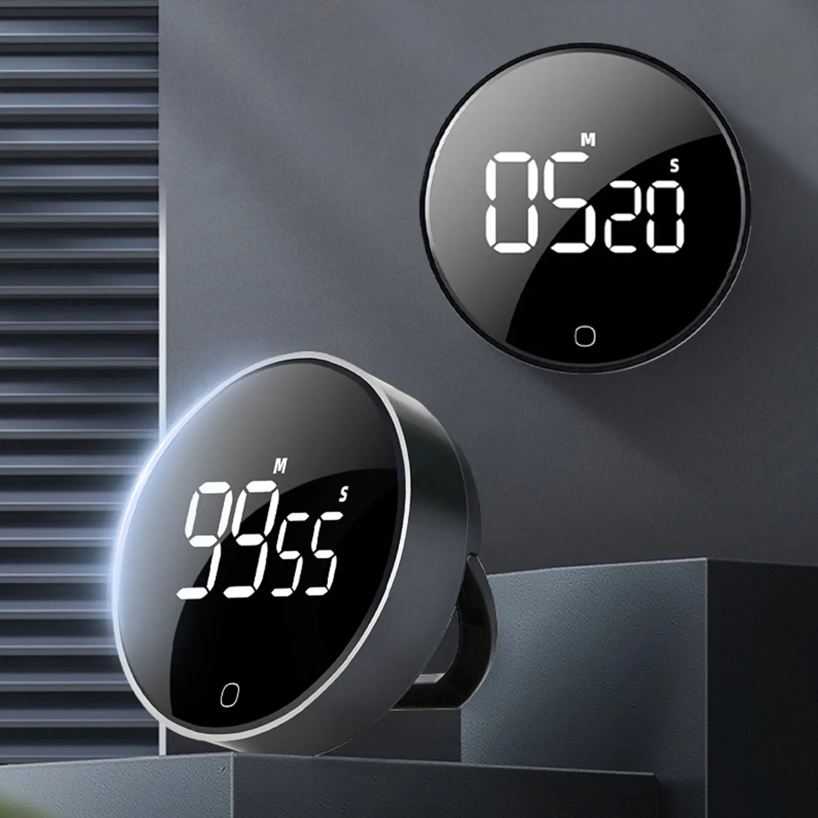 Timer da cucina a LED magnetico – Timer da cucina e da scrivania ricaricabile tramite USB