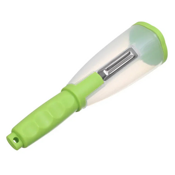 Pelapatate con Raccoglitore di Bucce Incorporato – Pelapatate per Verdure Senza Sporcare
