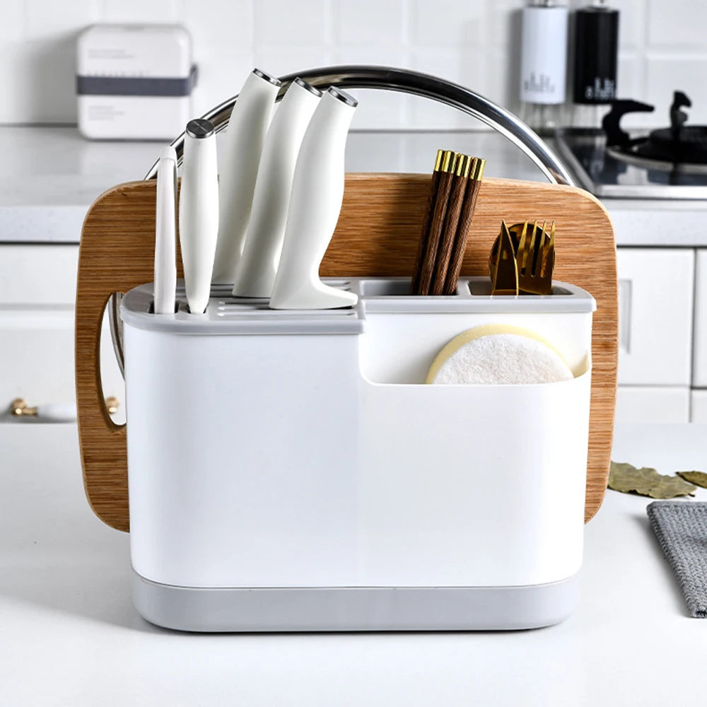 Portacoltelli multifunzione – Organizer da cucina per coltelli, taglieri e utensili