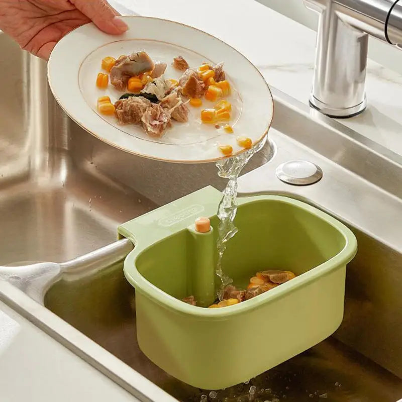 Cestello sospeso per lavello – 2 in 1 Filtro e Organizer per rifiuti alimentari
