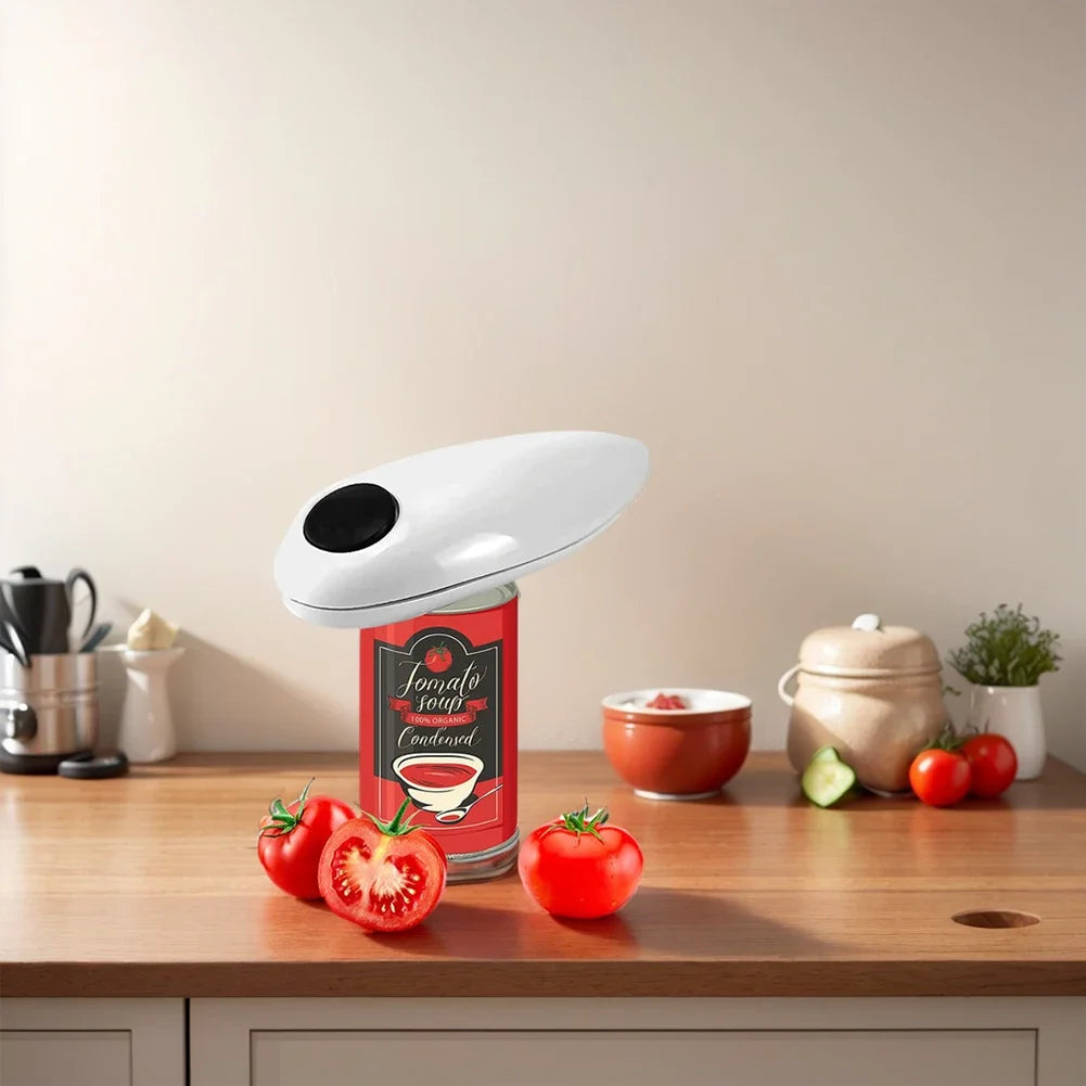 Apriscatole Automatico a Mani Libere – Apriscatole Elettrico con Bordo Sicuro