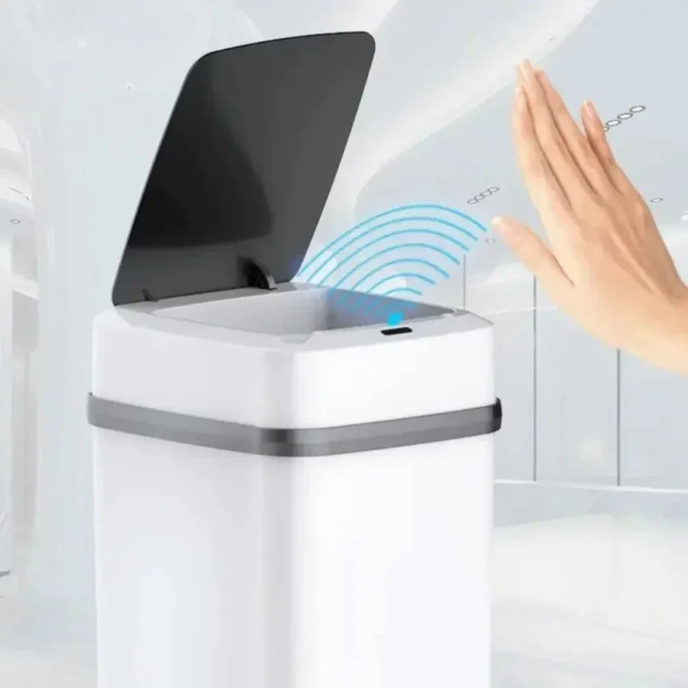 Cestino Intelligente con Sensore – Pattumiera Automatica Senza Contatto 13L