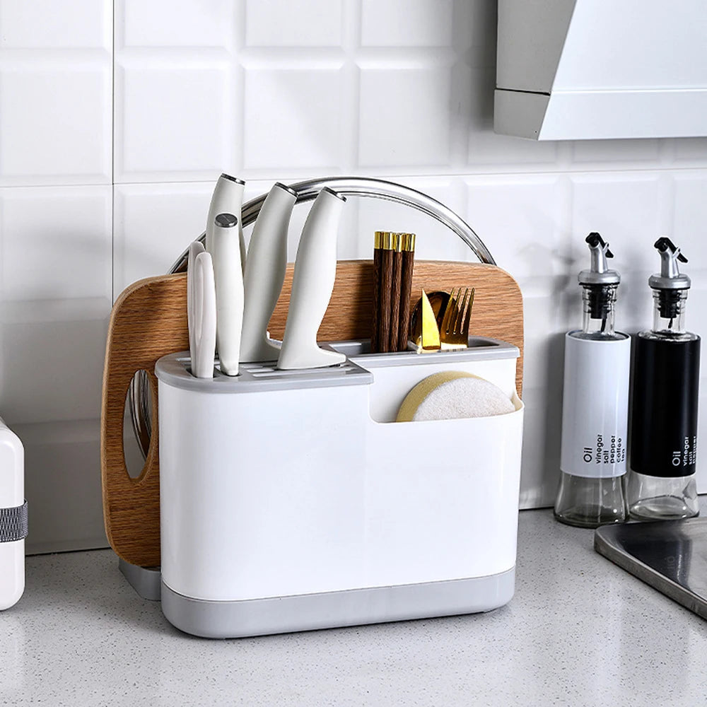 Portacoltelli multifunzione – Organizer da cucina per coltelli, taglieri e utensili