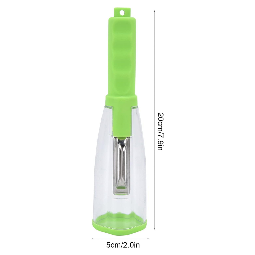 Pelapatate con Raccoglitore di Bucce Incorporato – Pelapatate per Verdure Senza Sporcare